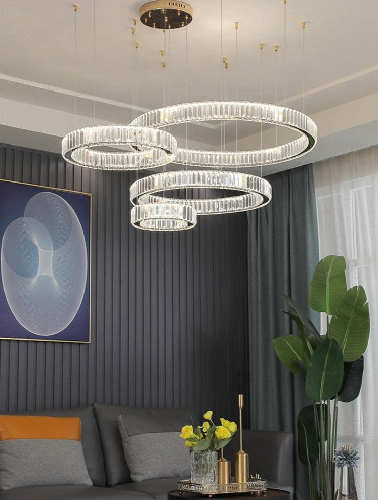 remote control dimmable dining room glass chandelier