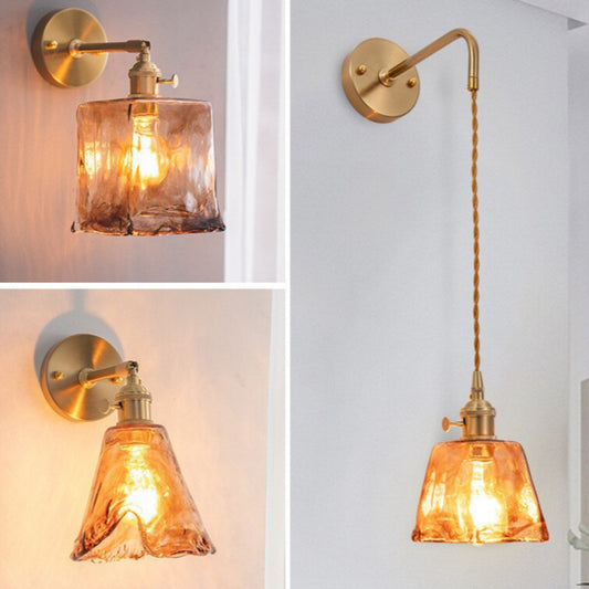 vintage handblown glass wall sconces