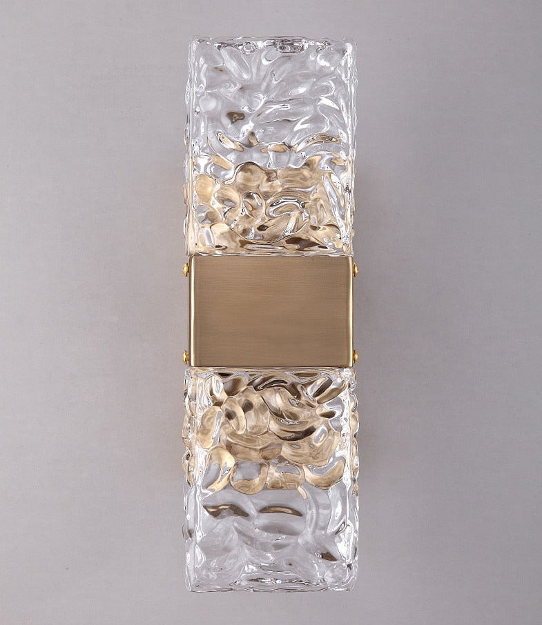 A closer look at Textured Glass Wall Sconces For Apartment Bathroom
