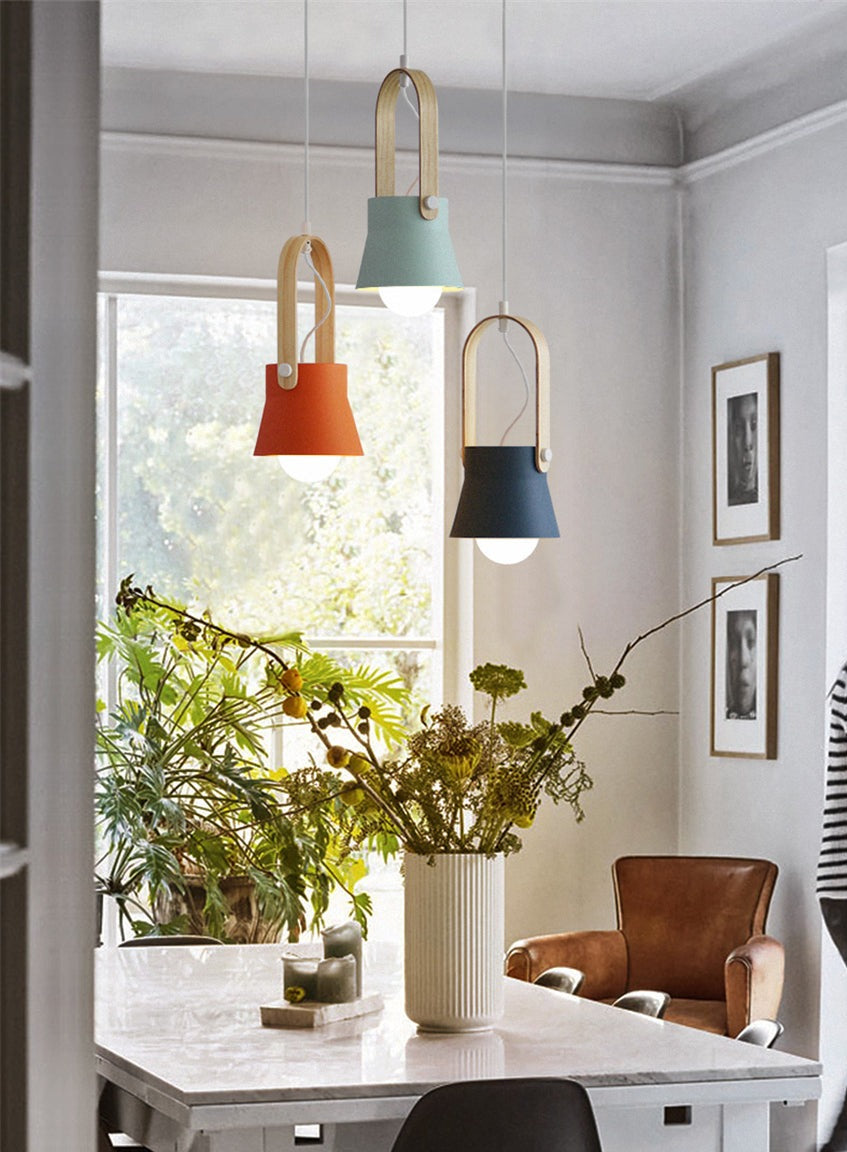 european wood farmhouse pendant lights