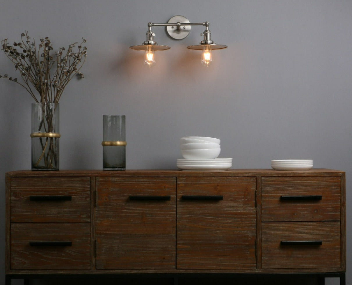 Two-Bulb Jaime Vintage Wall Sconce