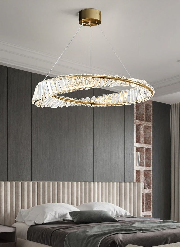 bedroom modern glass chandelier