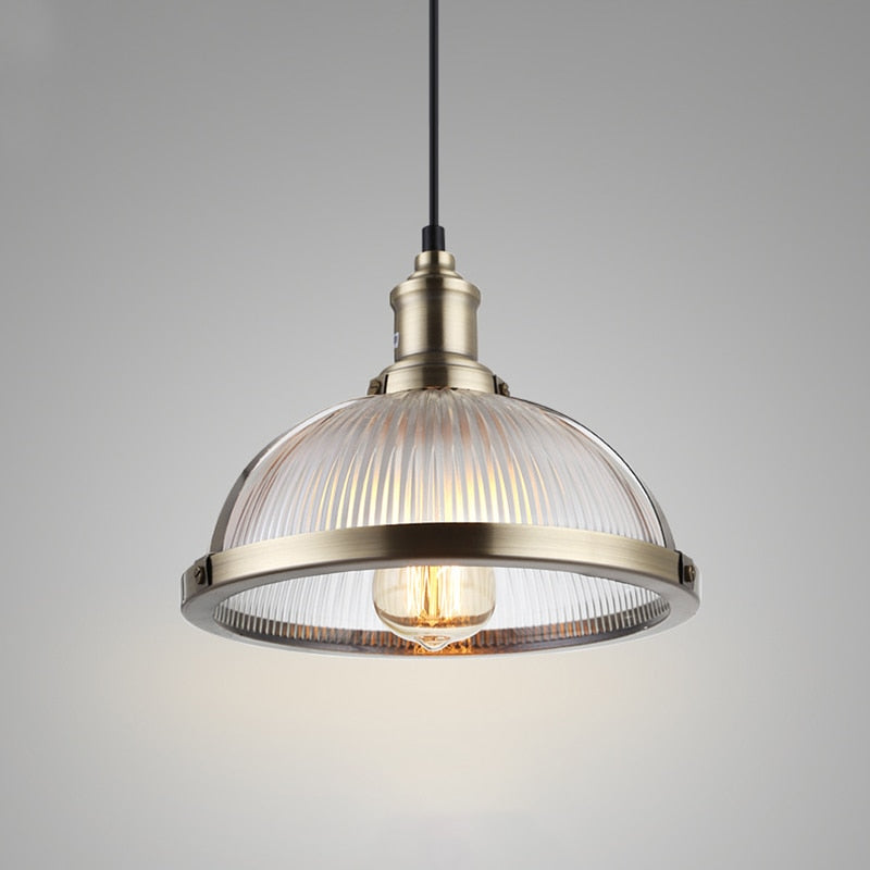 Thatcher classic vintage glass pendant light