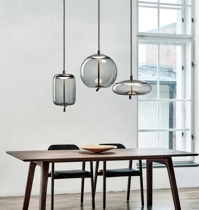 Gray pendant lights for kitchens