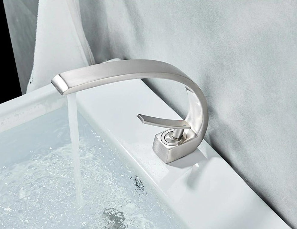 Curved Bathroom Faucet