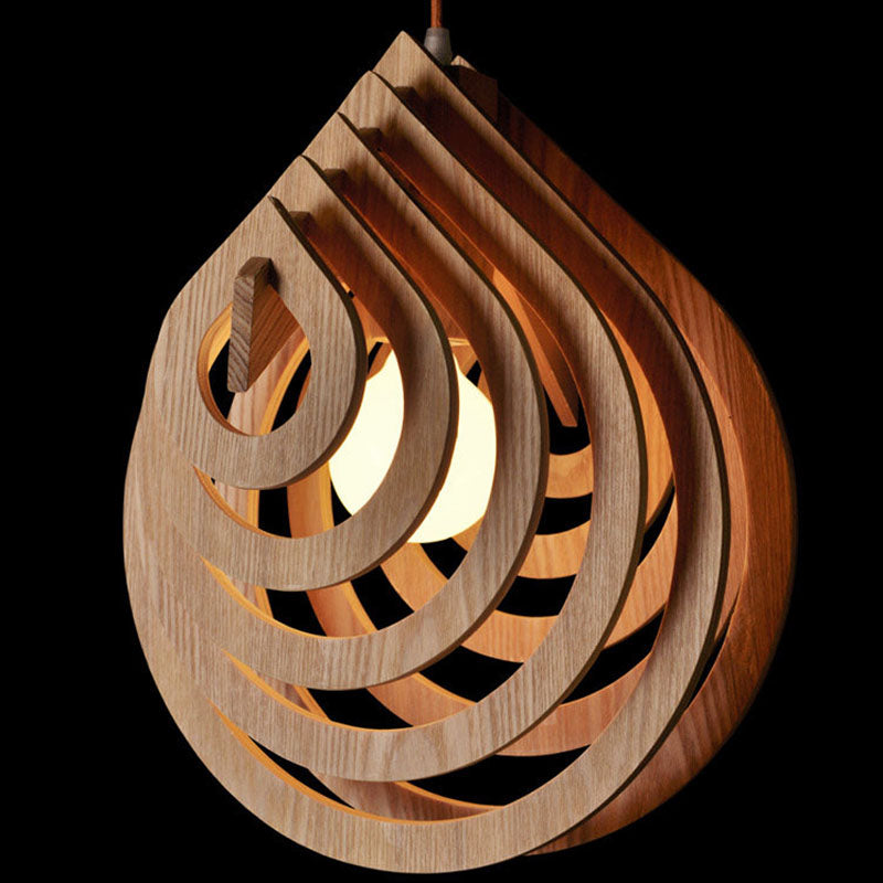 DIY wood pendant lights
