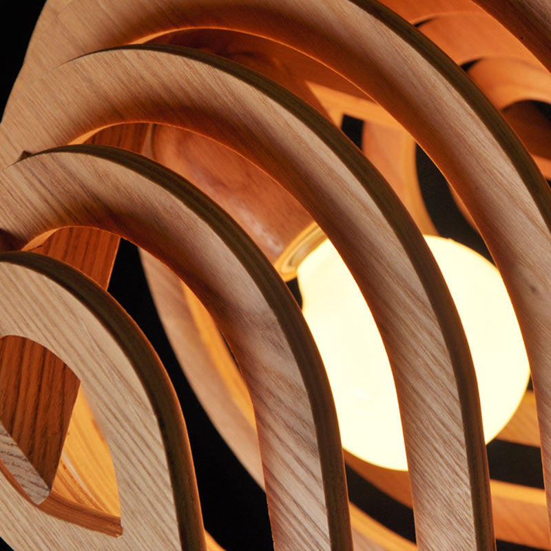 creative farmhouse wood pendant lighting