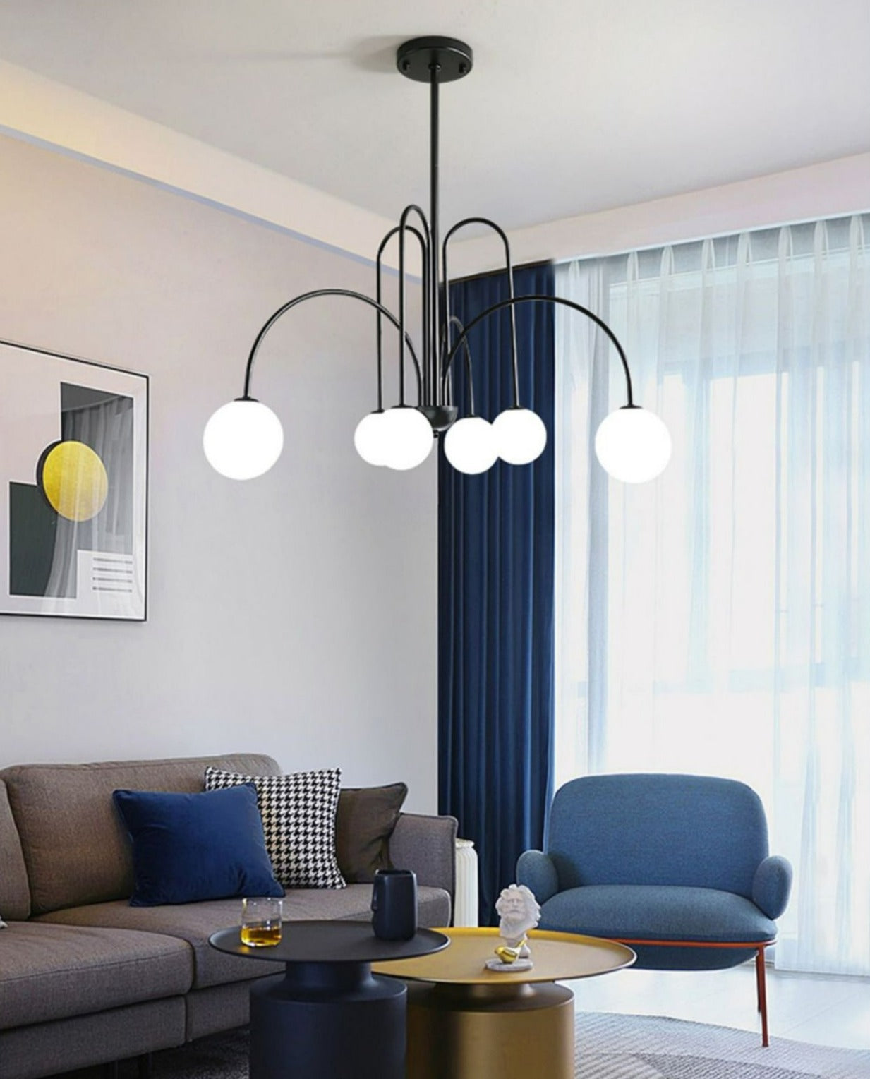 Vanessa - Modern Multi-Bulb Chandelier