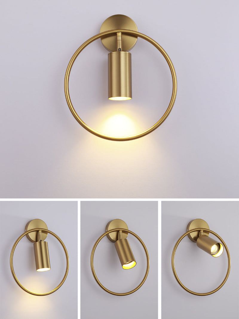 Bronze finish modern wall sconce