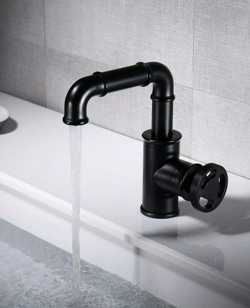 Black Retro Brass Bathroom Faucet