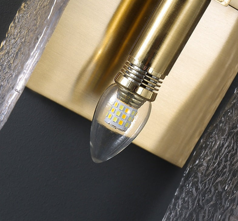 Parisa - Glass & Copper Contemporary Wall Sconce