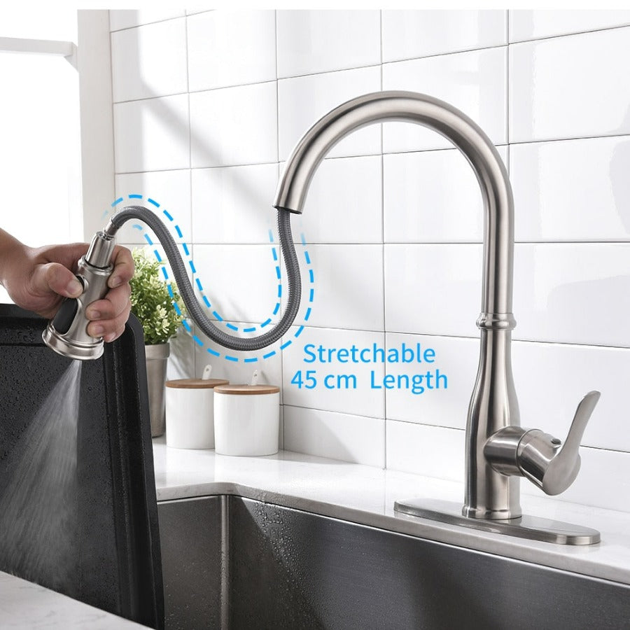 Redford - Pull Down Retractable Touch Sensor Kitchen Faucet