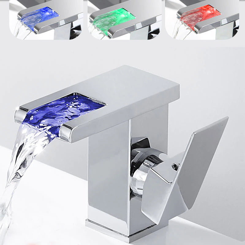 Multi-Color LED Bathroom Faucet