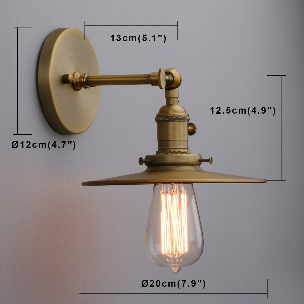 Olson rustic wall sconce dimensions
