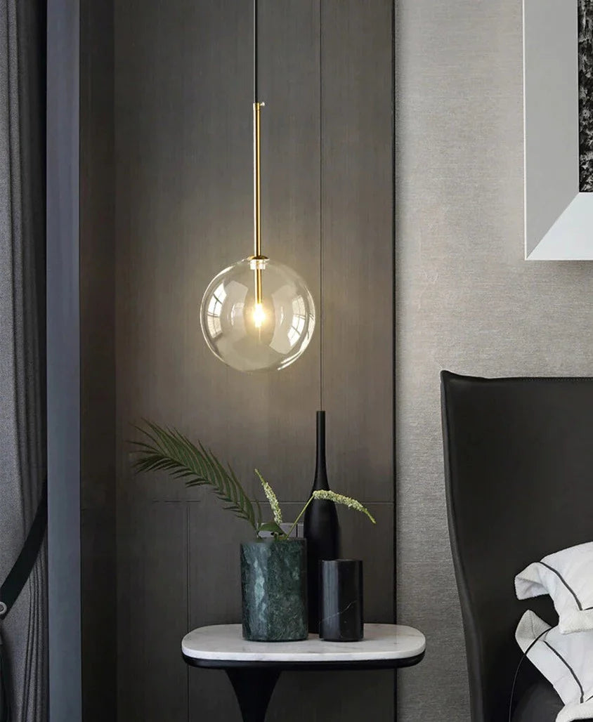 Minimalist Modern Glass Globe Pendant Lights