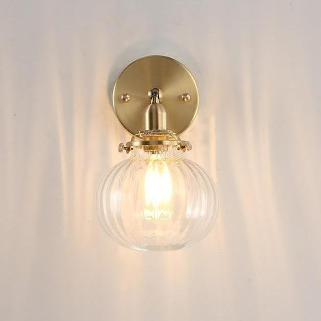 Rustic Japanese Glass Wall Sconce