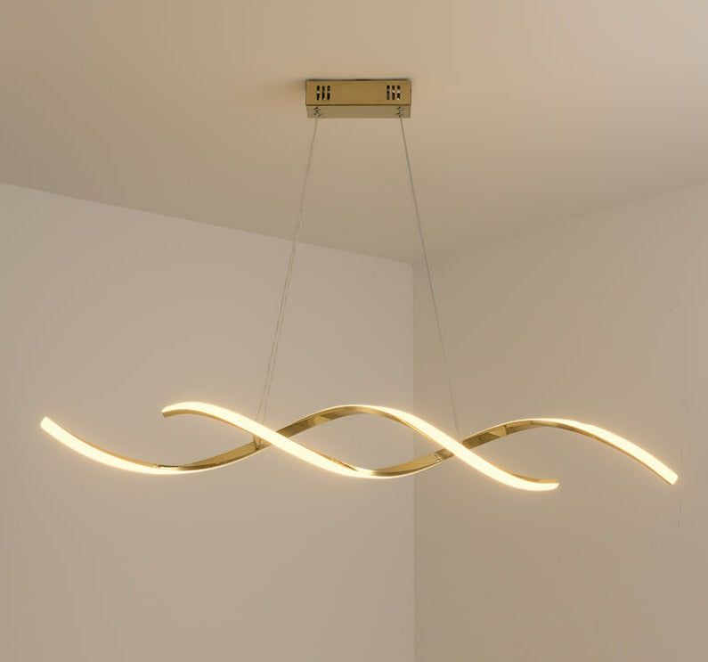 Modern Helical Pendant Light Fixture