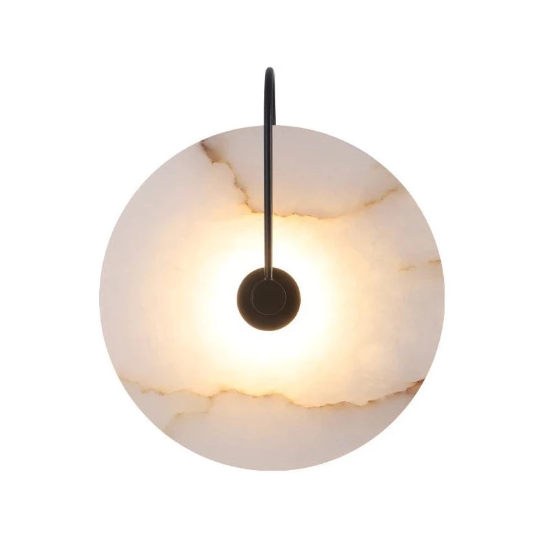 Modern White Marble Wall Sconce