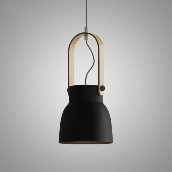 Colorful Nordic Wood Accent Pendant Lights