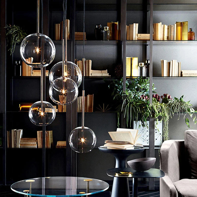 Minimalist Modern Glass Globe Pendant Lights