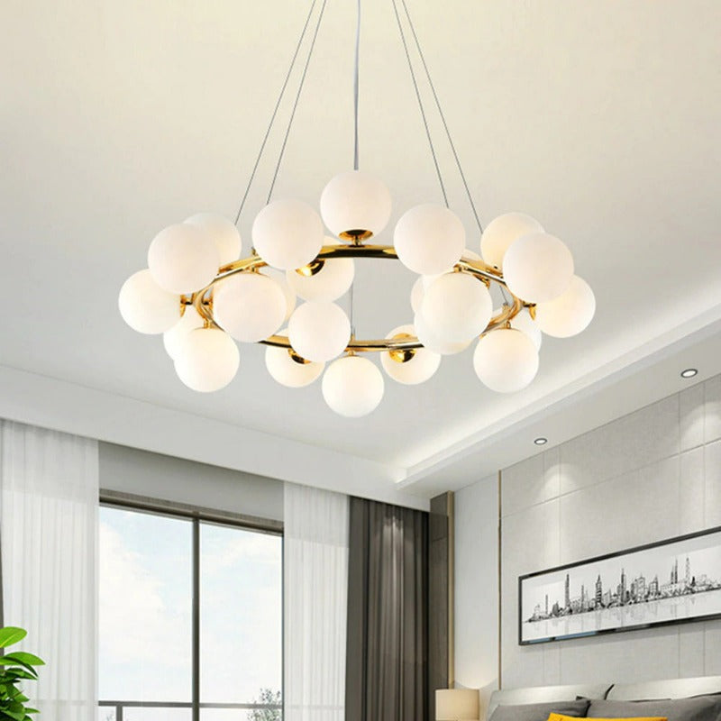 Fleur - Modern Glass Globe Chandelier