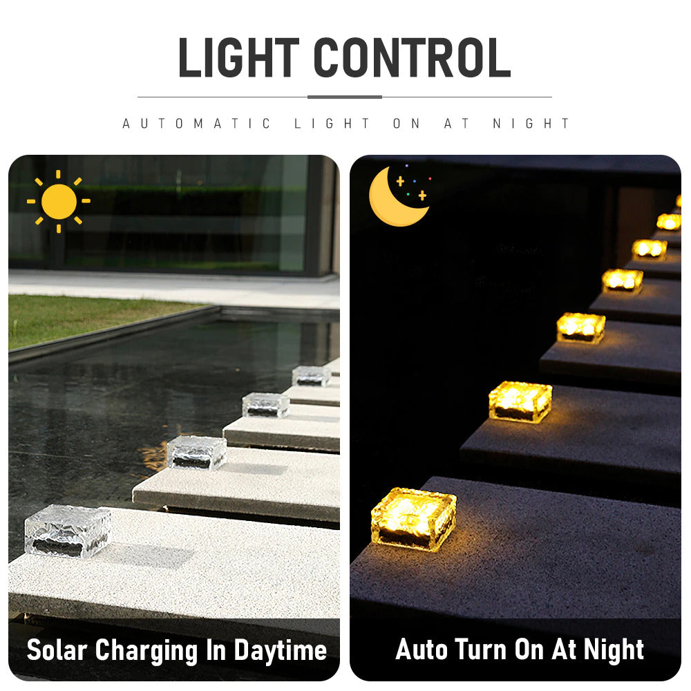 automatic solar powered outdoor ground lights