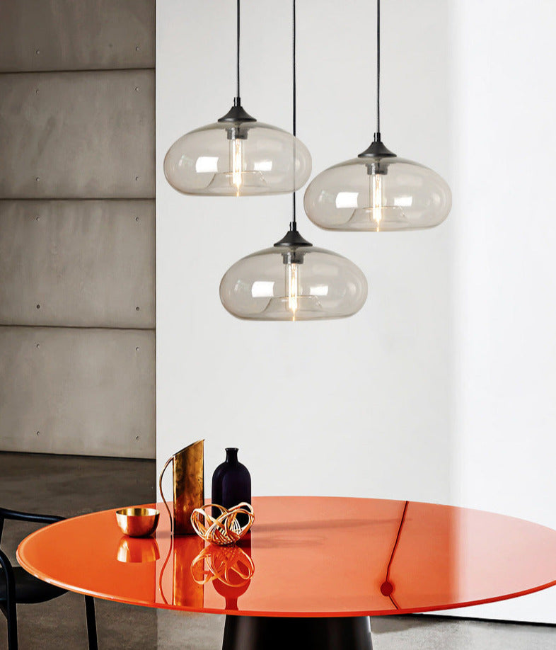 contemporary artistic glass pendant light fixtures