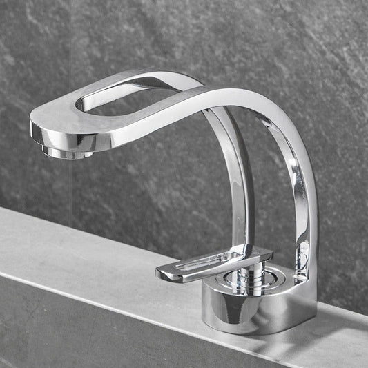 oliver chrome modern bathroom faucet