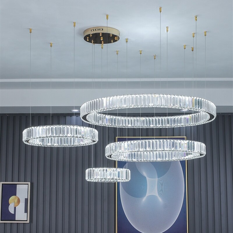 modern chic designer glass chandelier
