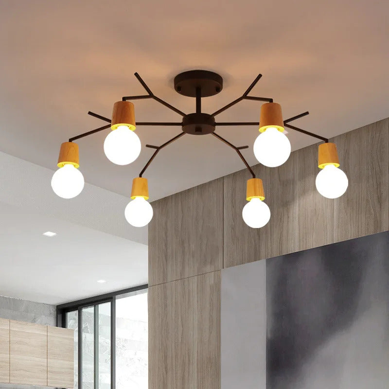 Nordic forest ceiling light