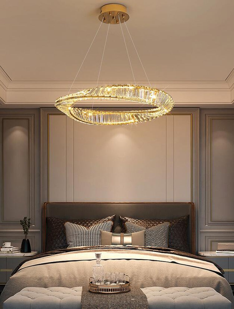 master bedroom modern chandelier