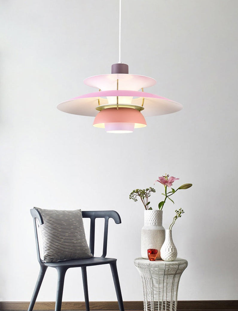 Colorful Layered Pendant Lights