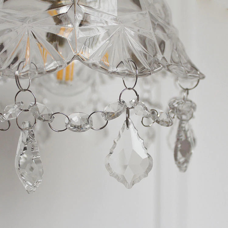 Textured Glass Retro Chic Hanging Lamp