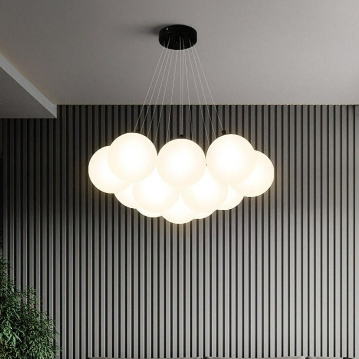 Modern Frosted Glass Globe Chandelier