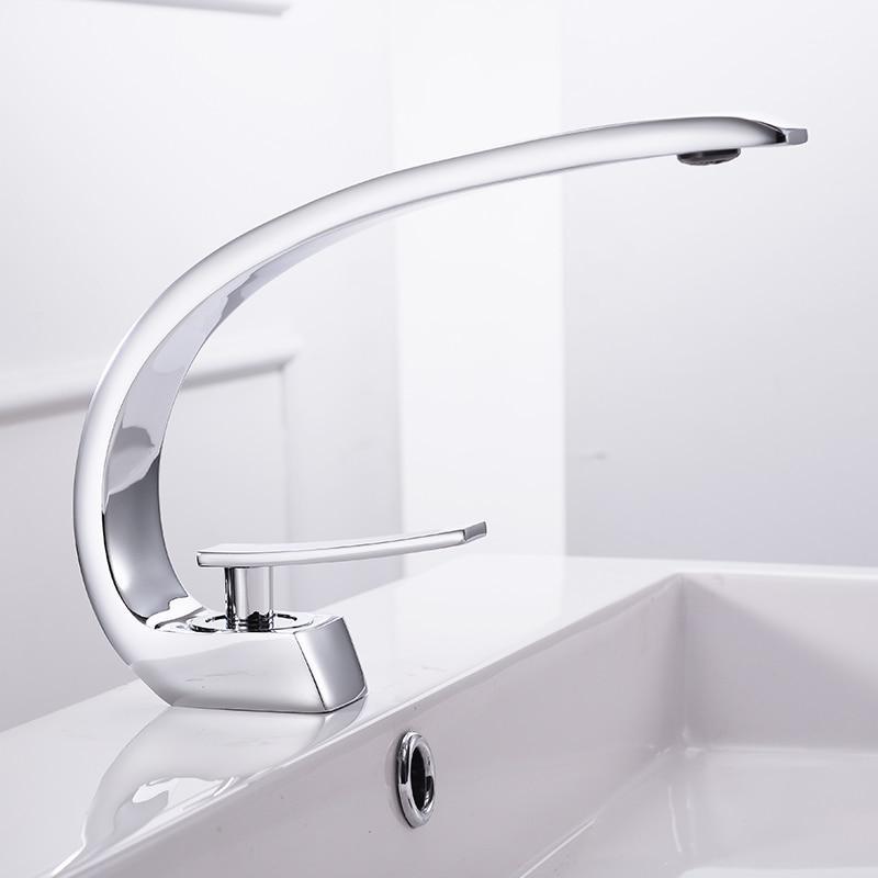 Curved Bathroom Faucet