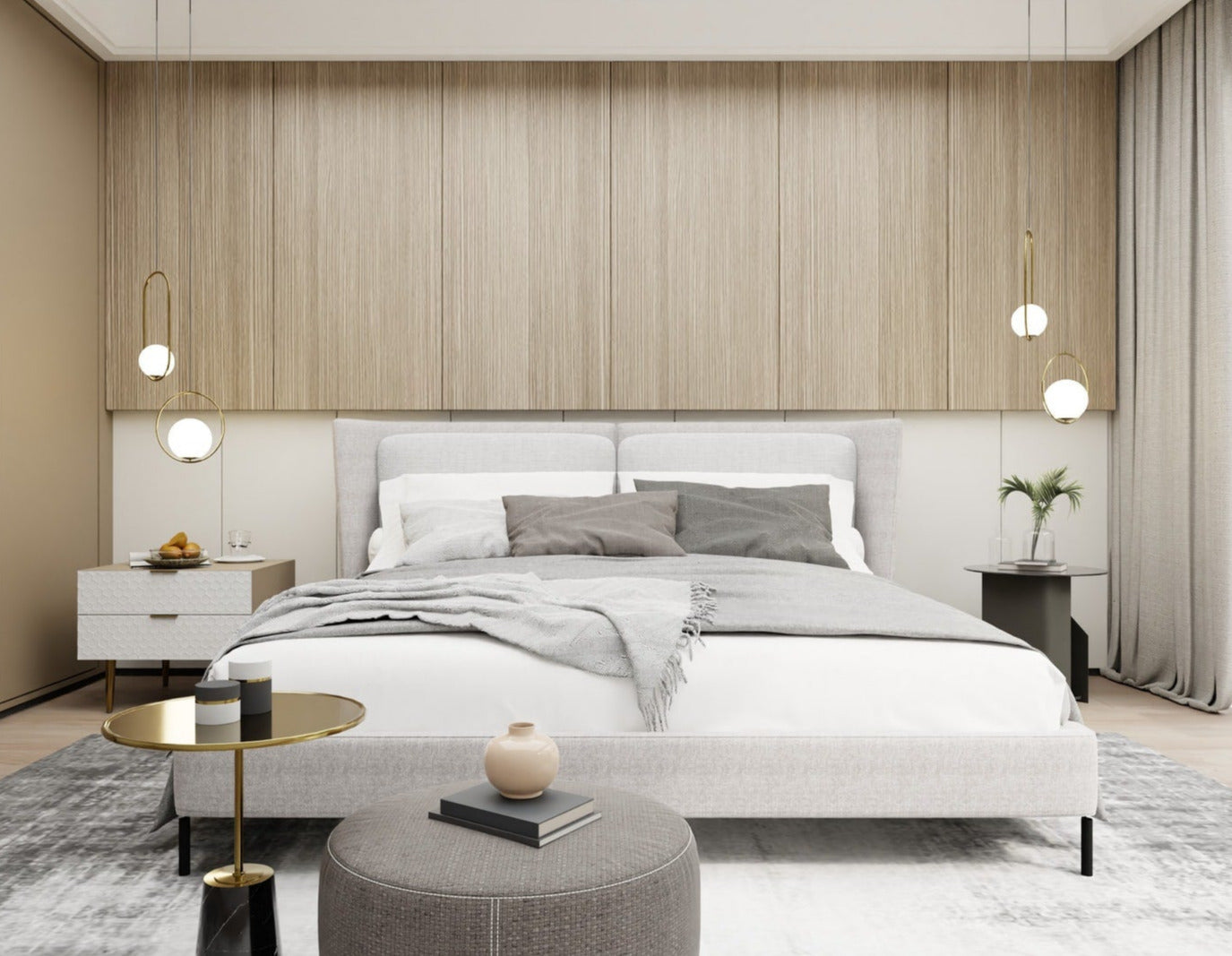 Pendant lights best sale in master bedroom