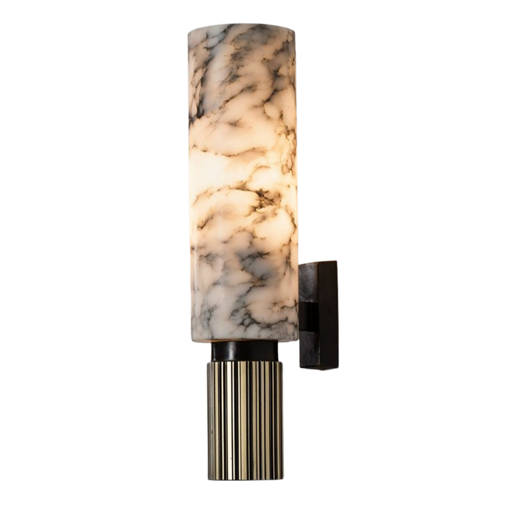 white marble wall sconce