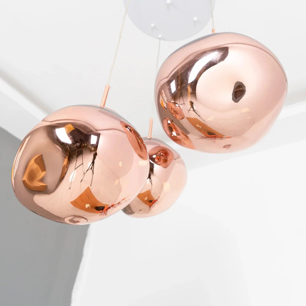Colorful Warped Pendant Lights