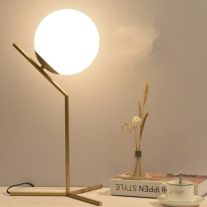 Frosted Glass Modern Table Lamp