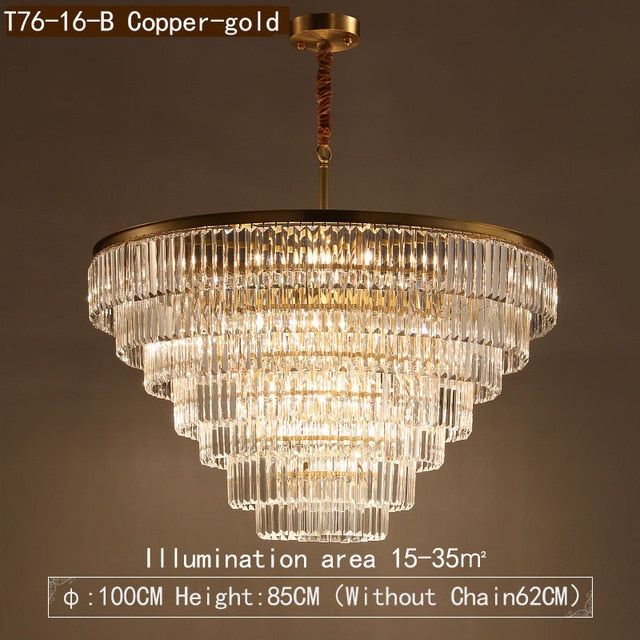 Garland - Modern Glass Crystal Chandelier