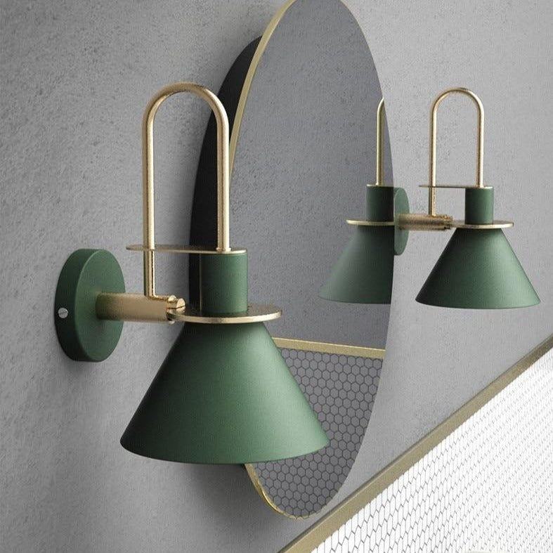 Salena modern wall sconce in green