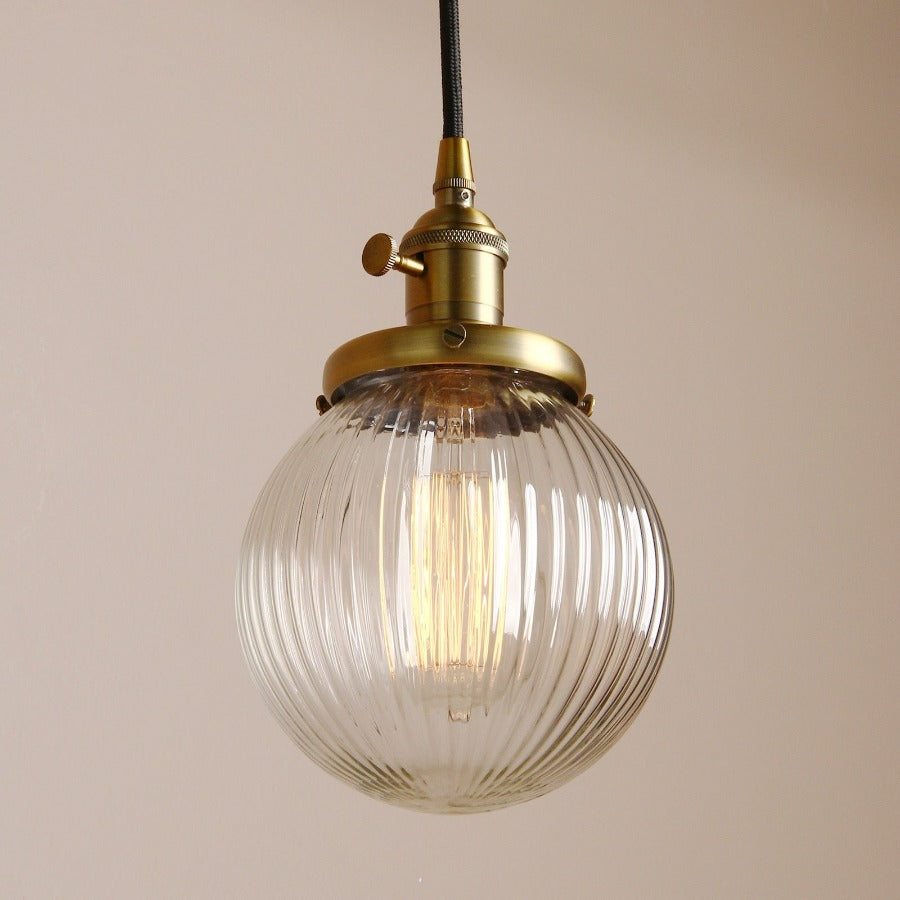 Farmhouse Brass Pendant Light