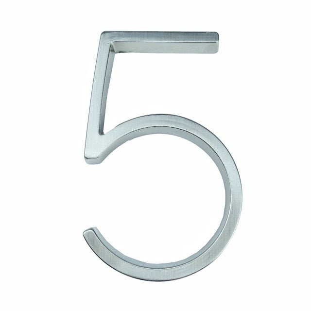 Silver Modern House Numbers