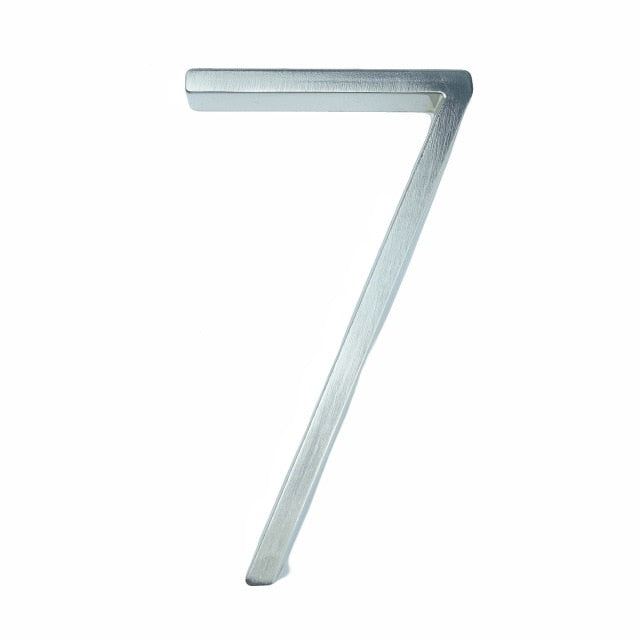 Silver Modern House Numbers