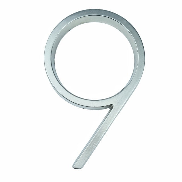 Silver Modern House Numbers