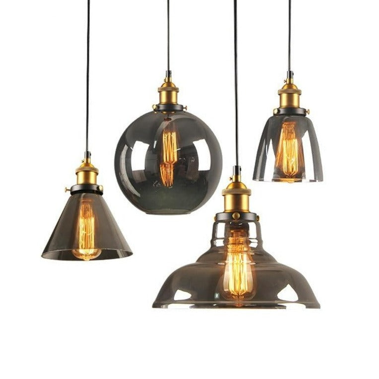 Rustic Glass Pendant Lights