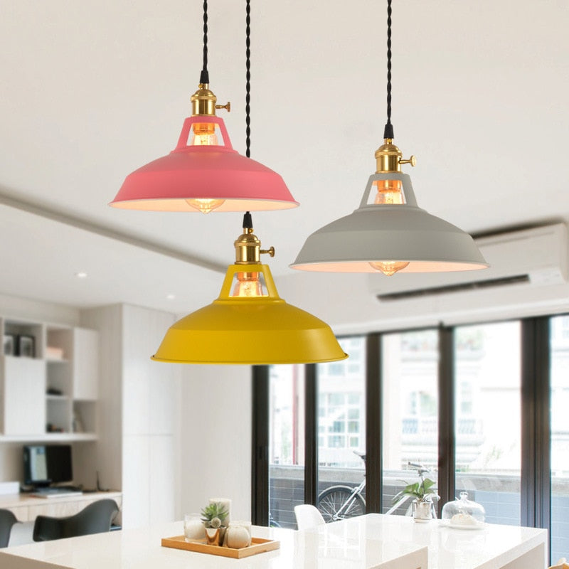 Vintage colorful ceiling lights