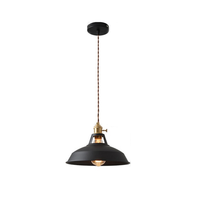 black colorful retro pendant lights