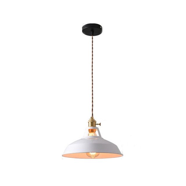 white colorful retro pendant lights