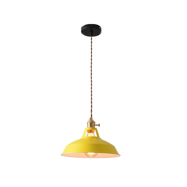 yellow colorful retro pendant lights